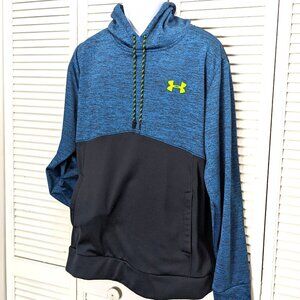 Under Armour Storm1 Pullover Hoodie Jacket Loose Black Teal Sz XL Pockets